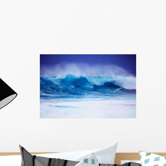 Hawaii, Oahu, Beautiful Wave Breaking Wall Mural