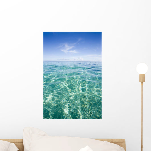 Hawaii, White Cloud Over Turquoise Water Wall Mural