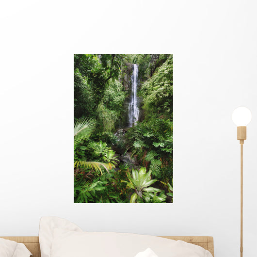 Beautiful Afternoon Light On Waterfall Wall Mural