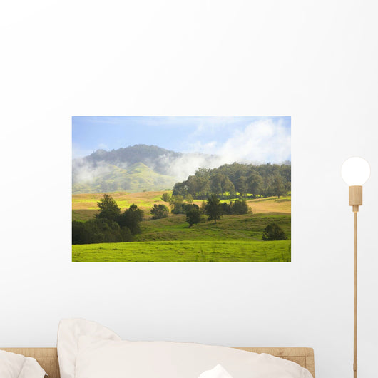 USA, Hawaii Islands, Rolling Green Hills Wall Mural