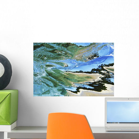 Hawaii, Oahu, Underwater View Of Wave Wall Mural