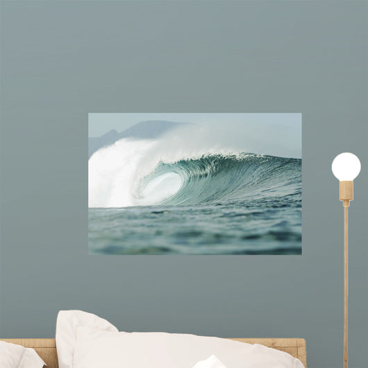 Hawaii, Oahu, Pipeline, Wave Breaking Wall Mural