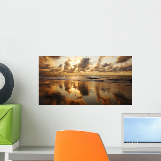 USA, Hawaii, Maui, Sunset At Kamaole Beach One Wall Mural