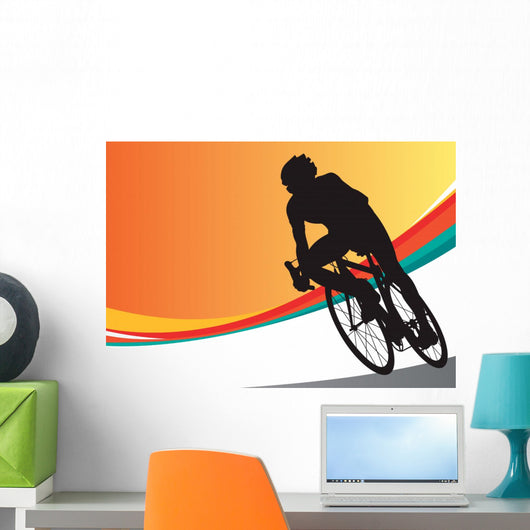 Sport bicycle vector racer Tour De France Wall Mural