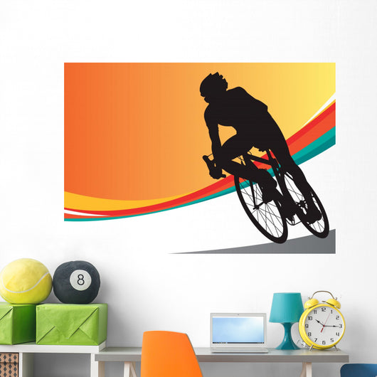 Sport bicycle vector racer Tour De France Wall Mural