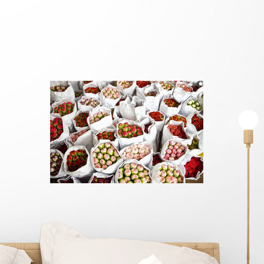 Roses Wrapped Wall Decal