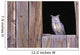 Great Horned Owl in barn window Wall Mural