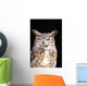 Great Horned Owl Portrait Wall Mural