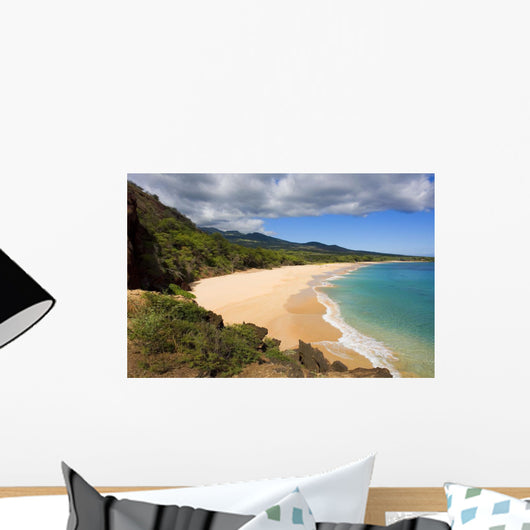 USA, Hawaii, Maui, Elevated view of Oneloa or Big Beach Wall Mural