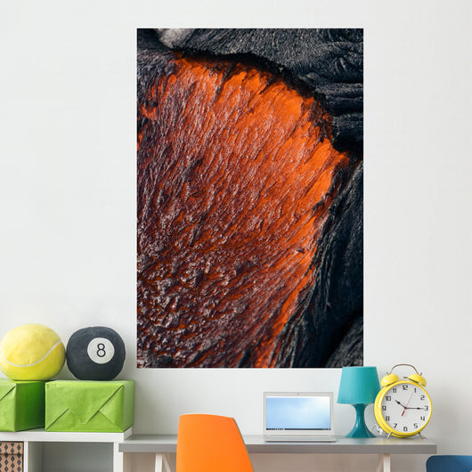 Close up of molten Pahoehoe lava Wall Mural