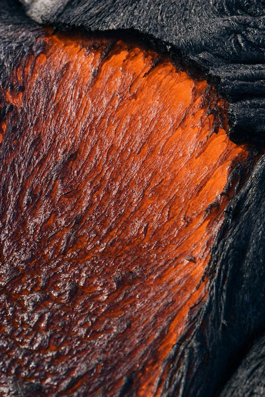 Close up of molten Pahoehoe lava Wall Mural