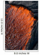 Close up of molten Pahoehoe lava Wall Mural
