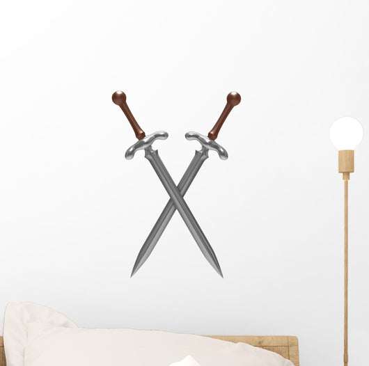Crossed Swords Wall Decal