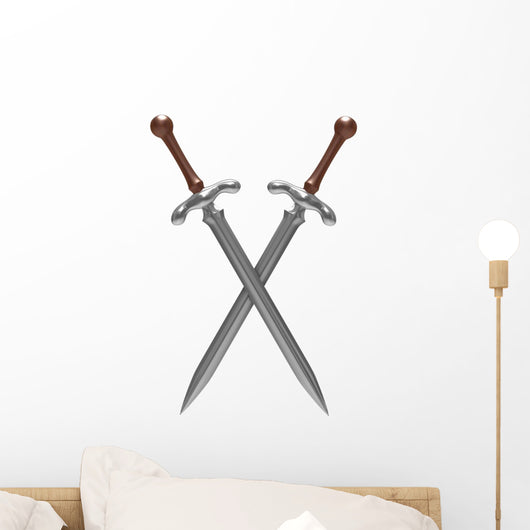 Crossed Swords Wall Decal