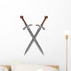 Crossed Swords Wall Decal