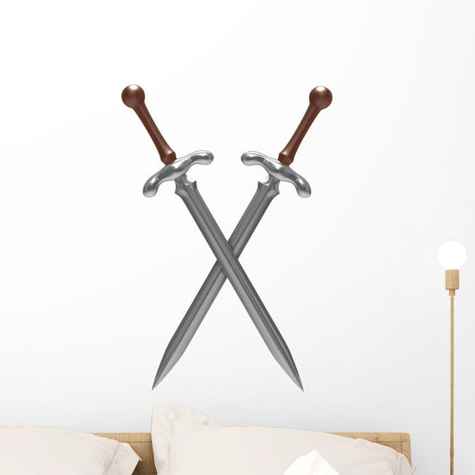 Crossed Swords Wall Decal