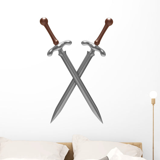 Crossed Swords Wall Decal