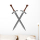 Crossed Swords Wall Decal