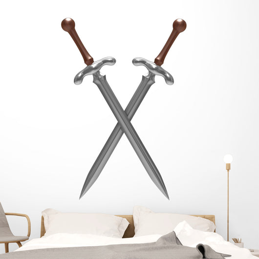 Crossed Swords Wall Decal