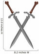 Crossed Swords Wall Decal