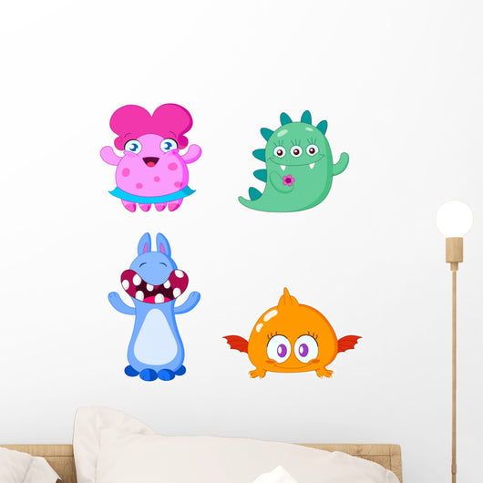 Cute little Monsters Wall Decal