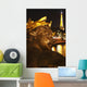 Night Lights Of Eiffel Tower And River Seine Wall Mural