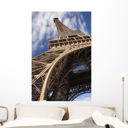 View From Underneath The Eiffel Tower Wall Mural