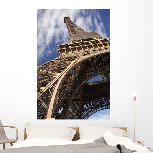View From Underneath The Eiffel Tower Wall Mural