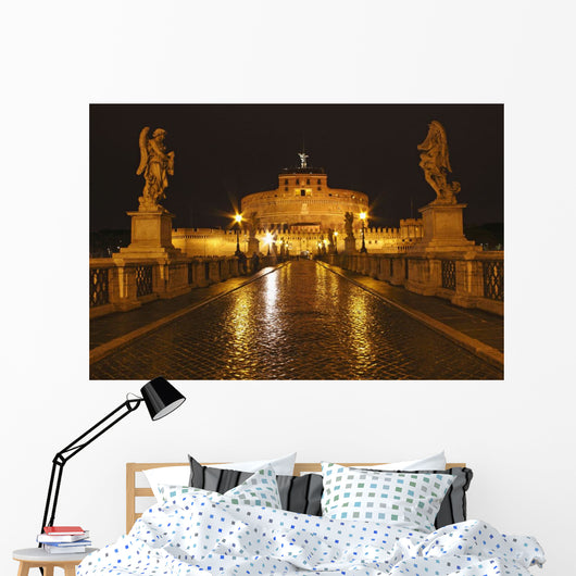 Night Lights Of The Bridge Wall Mural