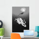 Hawaii, Lanai, Octopus In Ocean Water, Diver In Background Wall Mural