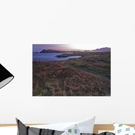 Sunrise View Of Clogher Beach And The Three Sisters Peaks Wall Mural