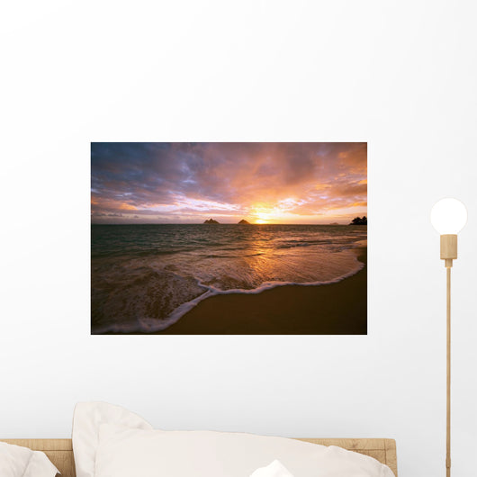 Hawaii, Oahu, Lanikai Beach At Sunrise Wall Mural