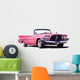 Vintage Pink Caddy Wall Decal