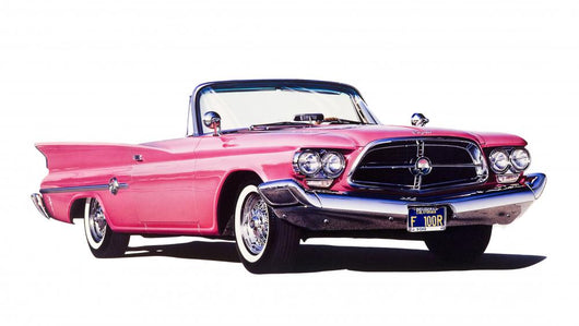 Vintage Pink Caddy Wall Decal