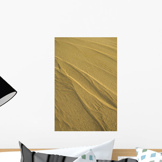 Hawaii, Oahu, North Shore, Rippling Pattersn In The Sand Wall Mural