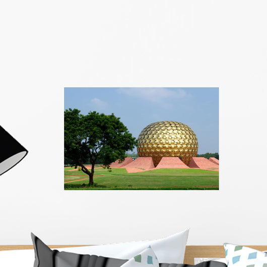 India, Auroville, Matrimandir meditation place Wall Mural