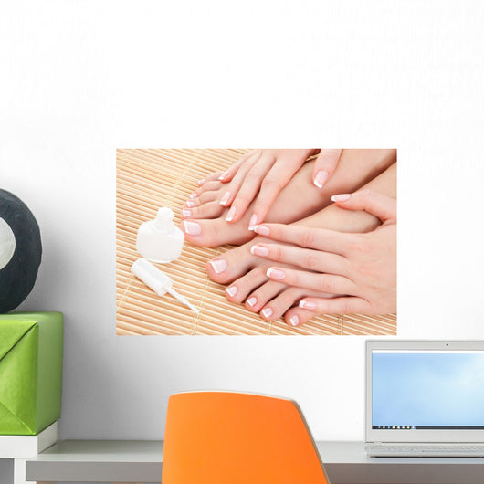 care for beautiful woman nails Wall Mural