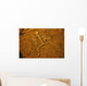 Hawaii, Big Island, South Kohala Petroglyph Man On Red Rock Puako Wall Mural