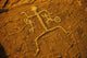 Hawaii, Big Island, South Kohala Petroglyph Man On Red Rock Puako Wall Mural