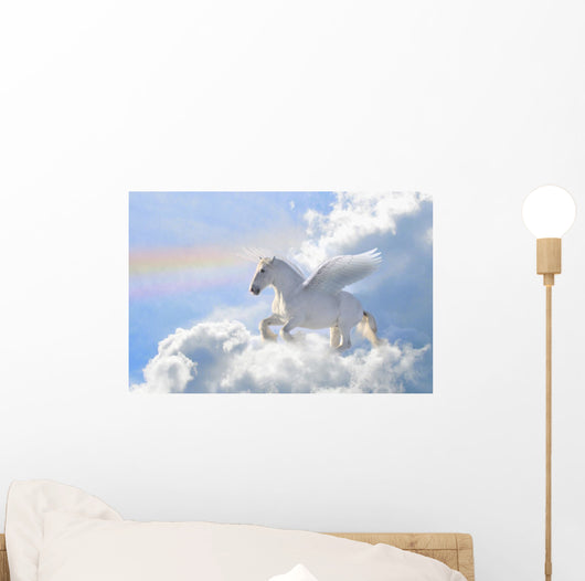 Pegasus in the Clouds Wall Mural