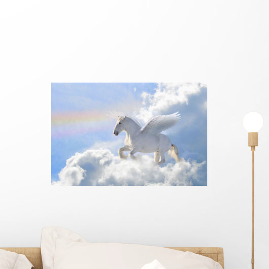 Pegasus in the Clouds Wall Mural
