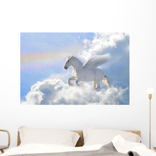 Pegasus in the Clouds Wall Mural