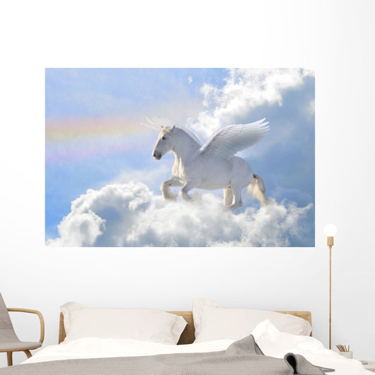 Pegasus in the Clouds Wall Mural