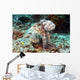 Malaysia, Octopus Cyanea Diguising Itself As A Part Of The Coral Reef Wall Mural