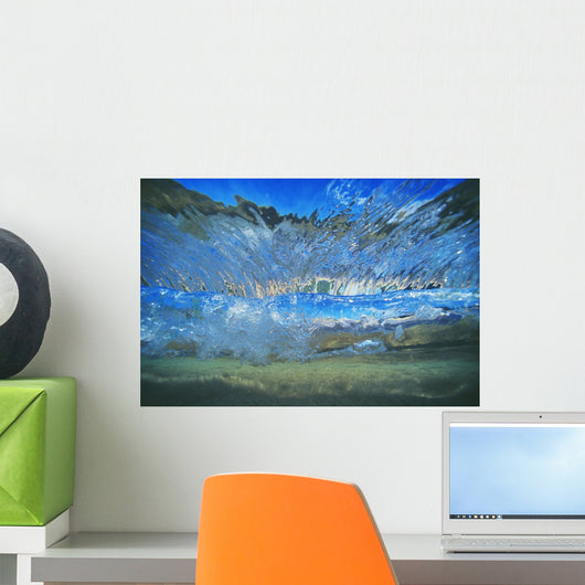 Abstract Underwater View Of Waves And Surf Wall Mural