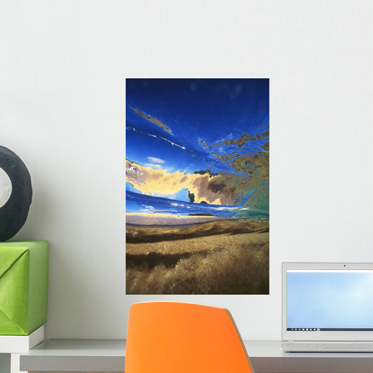 Abstract Underwater View Of Waves And Surf Wall Mural
