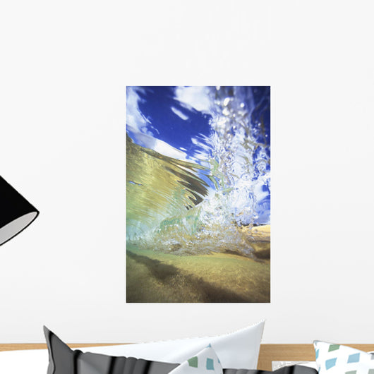 Abstract Underwater View Of Waves And Surf Wall Mural