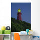 Red Lighthouse Illuminated Wall Mural