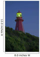 Red Lighthouse Illuminated Wall Mural