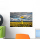 Happy Woman Daffodil Field Wall Decal